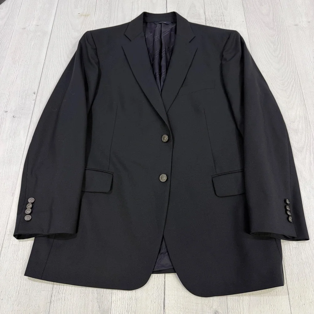 Brooks Brothers 1818 Madison Blazer 43R Loro Piana Wool Navy Blue Made in‎ Italy